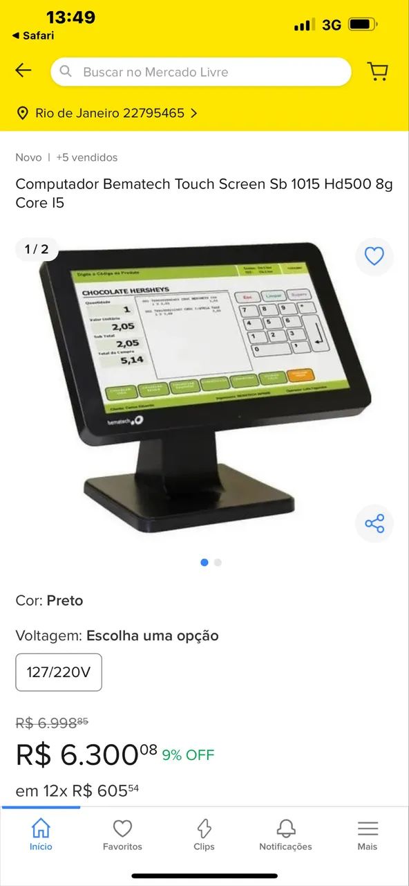 Monitor bematech touch screen sb1015  - Foto 2