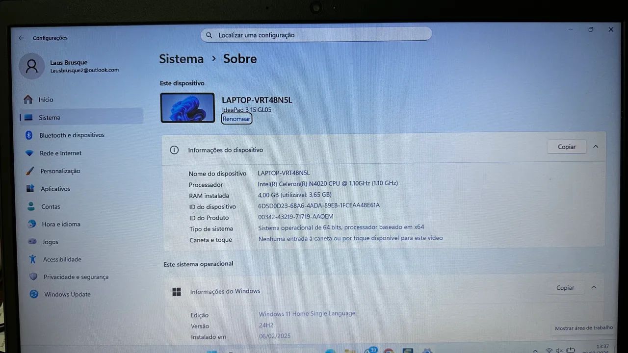 Notebook Lenovo  - Foto 3