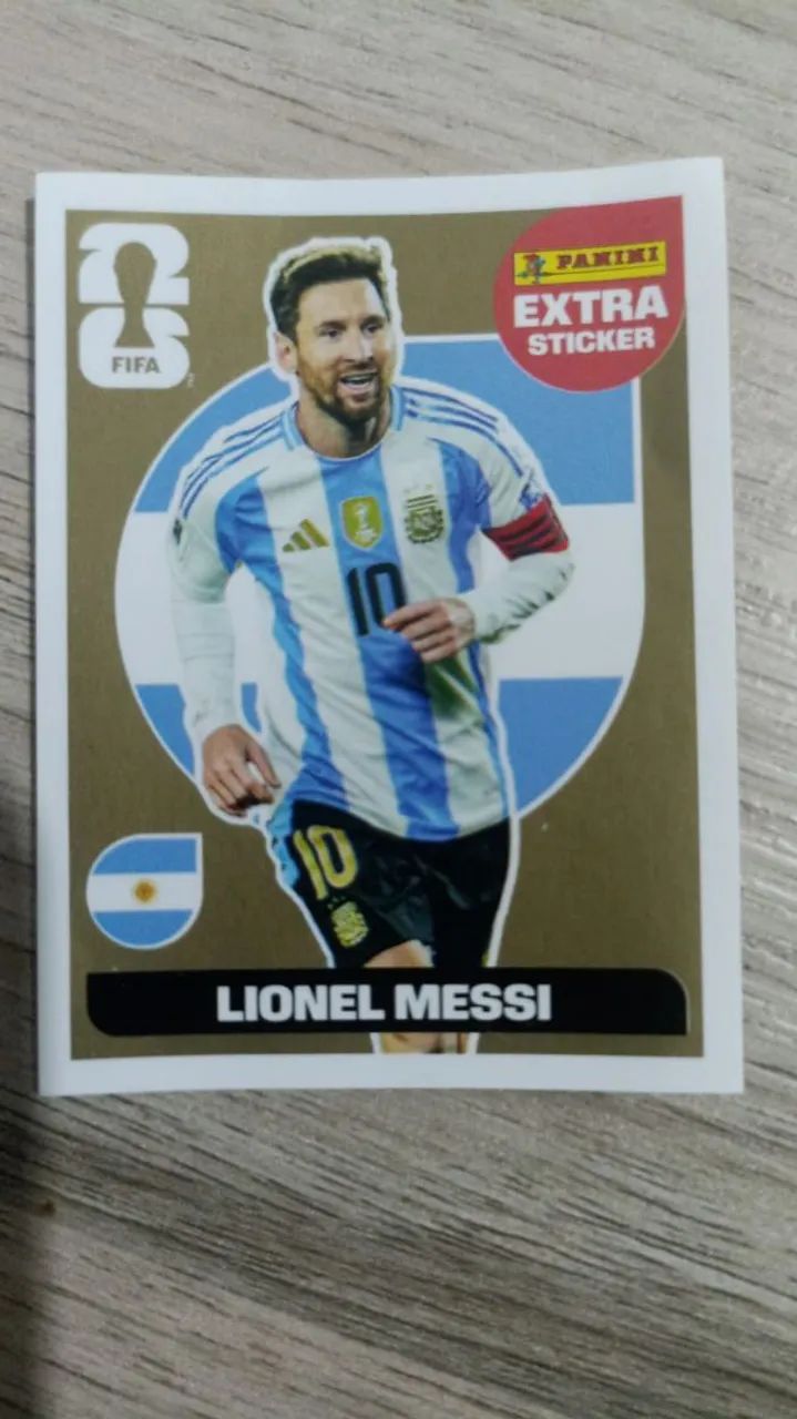 Figurinha Messi ouro da copa 2026 - Foto 3