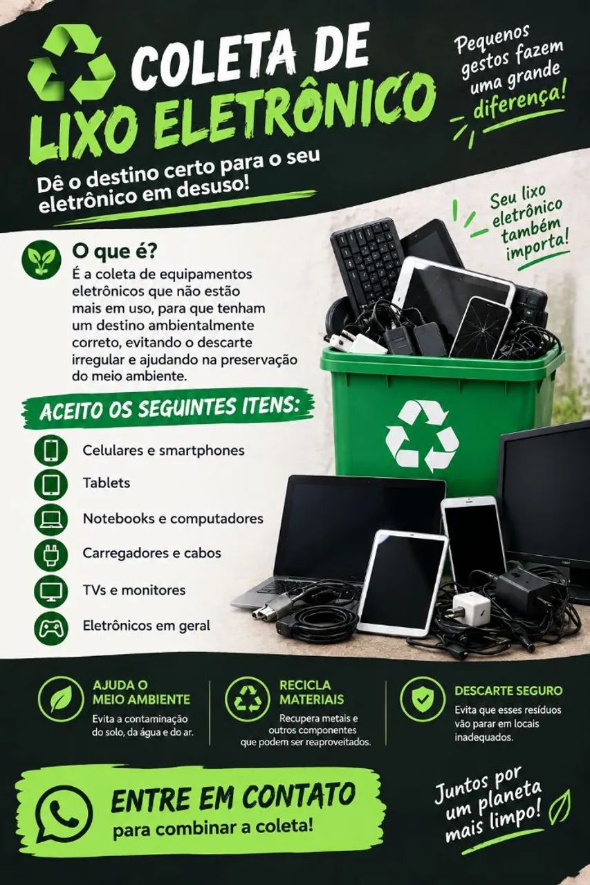 Coleto seu lixo eletrônico