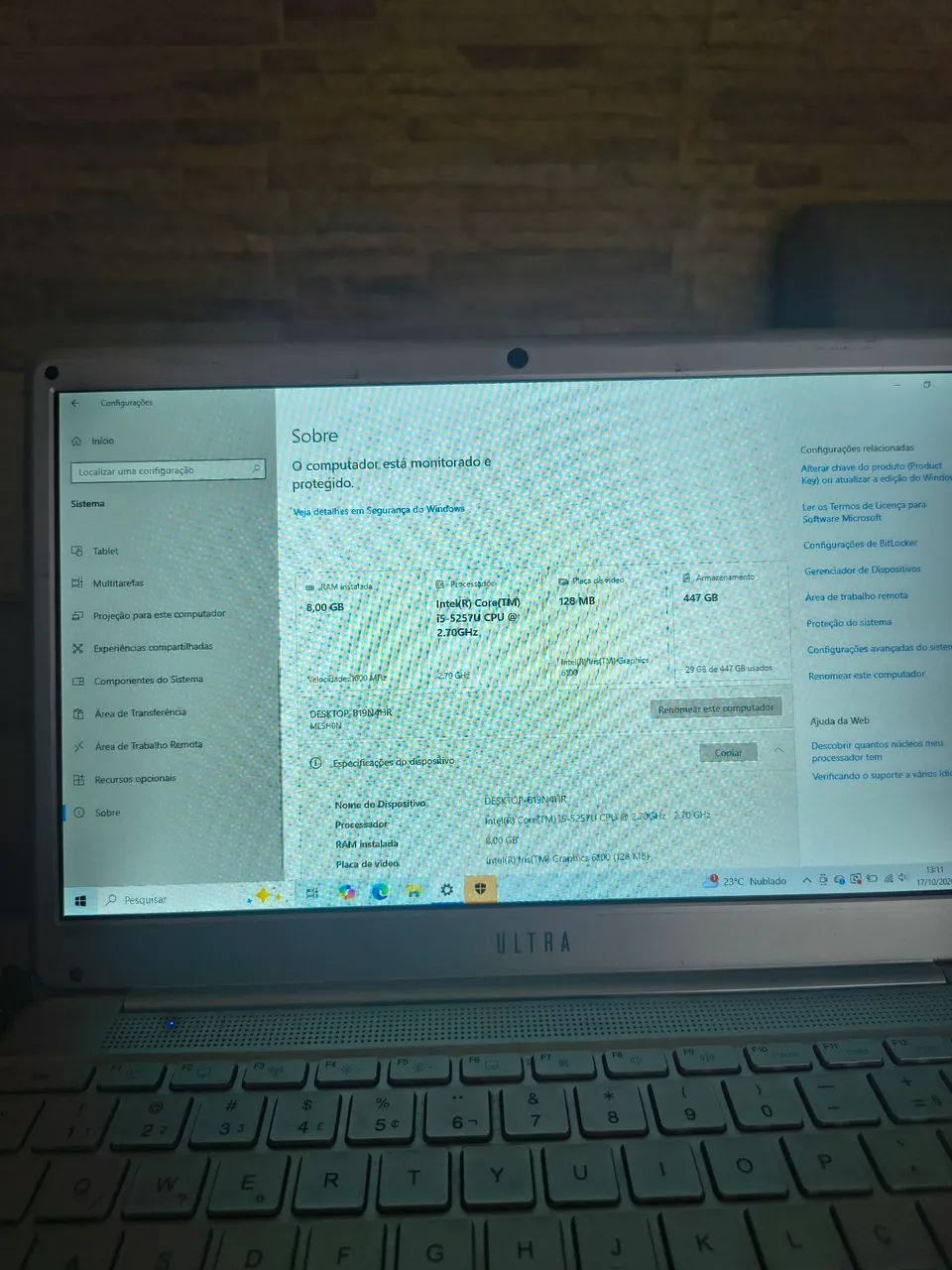 VENDO NOTEBOOK ULTRA INTEL CORE I5 - Foto 4