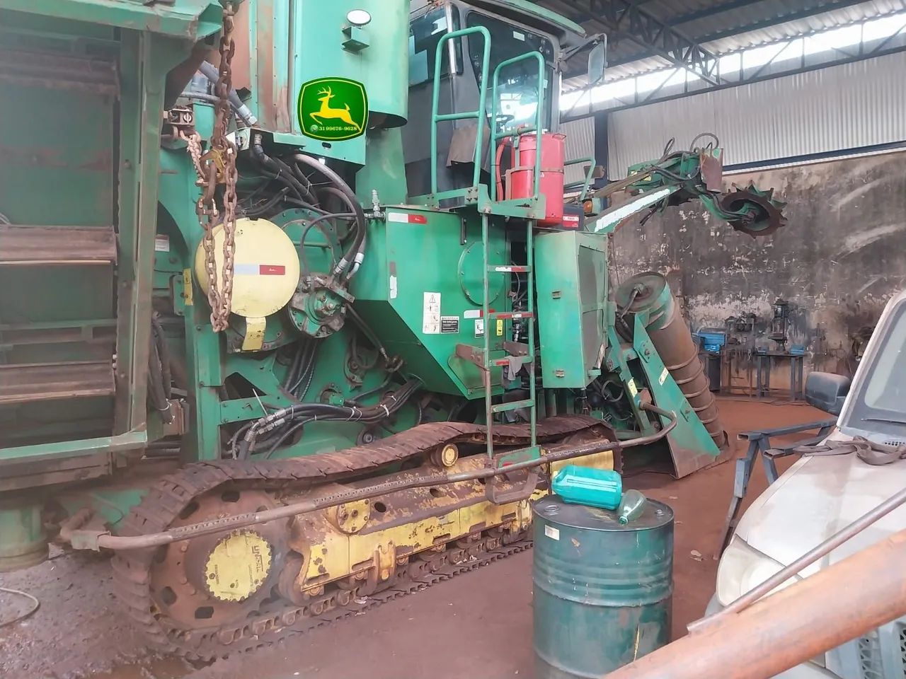 Colhetadora de cana Jonh Deere 3520 com kit muda  - Foto 3
