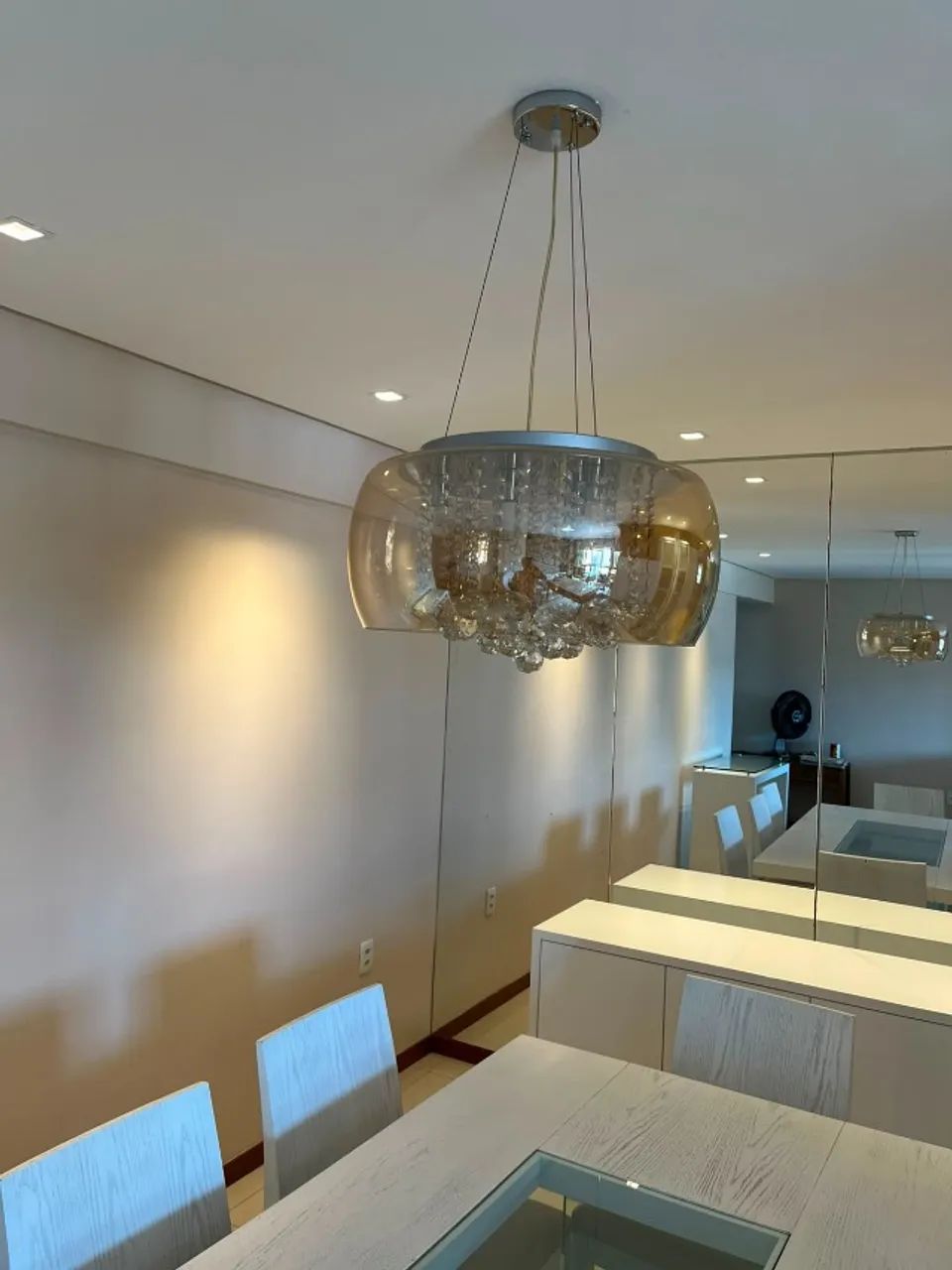 Lustre Pendente de Cristal Moderno - Foto 2