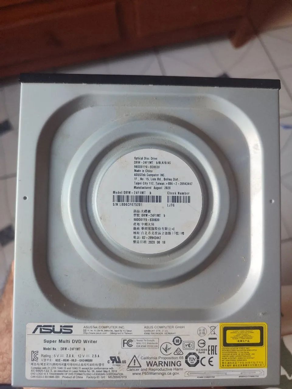 Leitor e gravador de disco  Asus DRW-24F1 - Foto 2