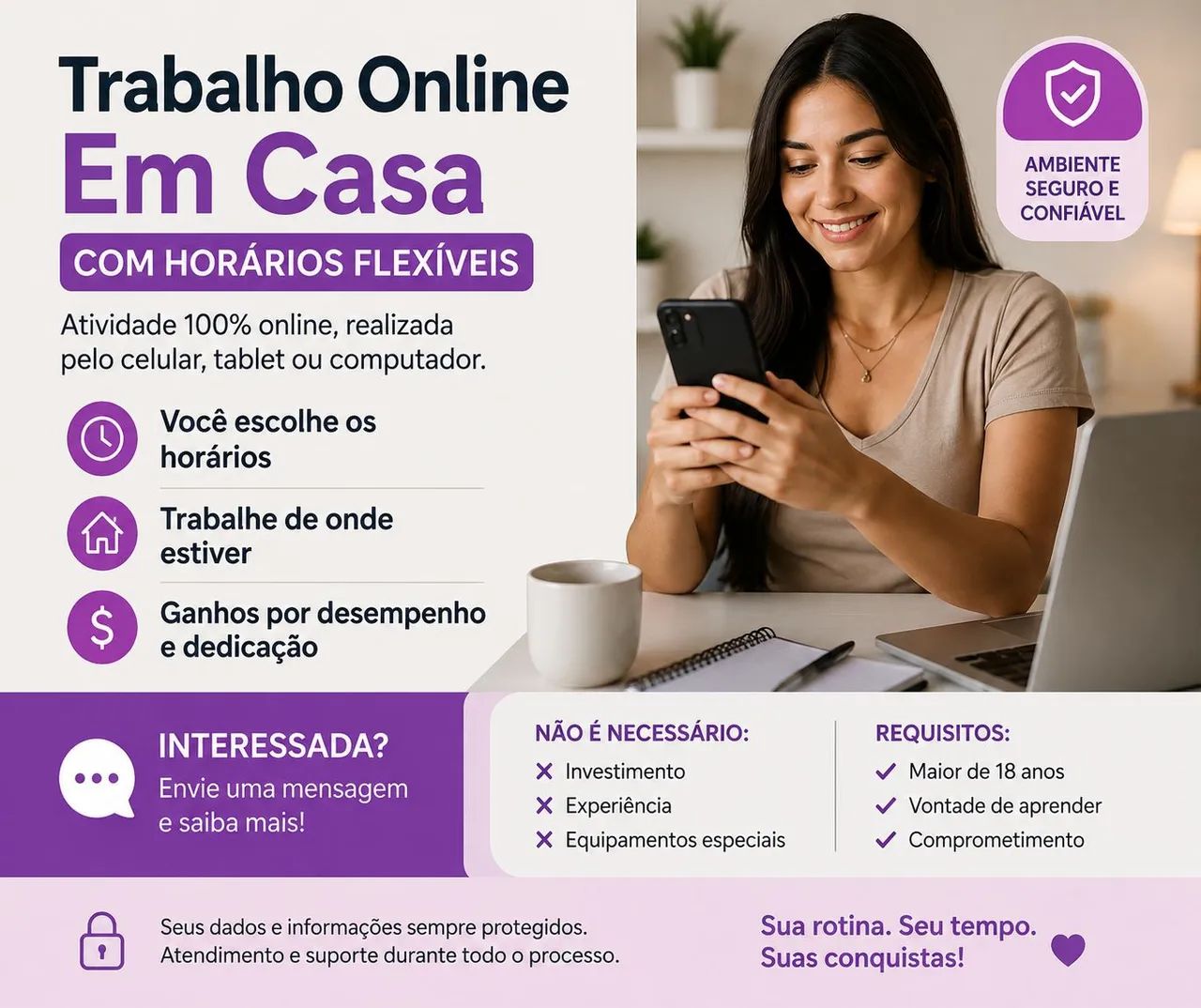 Atendimento e Comunicação Online - Horários Flexíveis