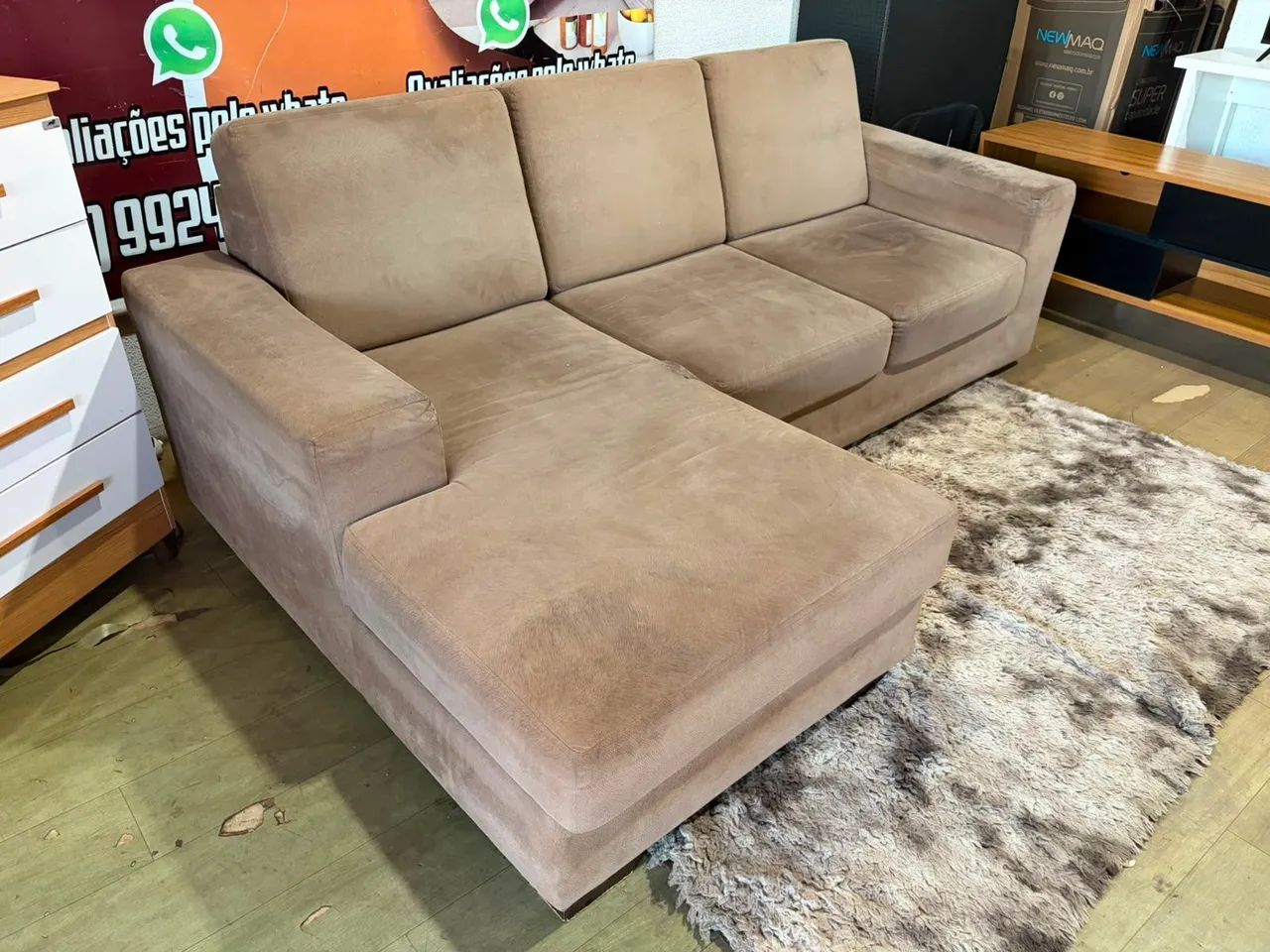 Sofa 2 lugares + chase ótimo são 2 módulos ((ENTREGO GRATIS)) - Foto 3