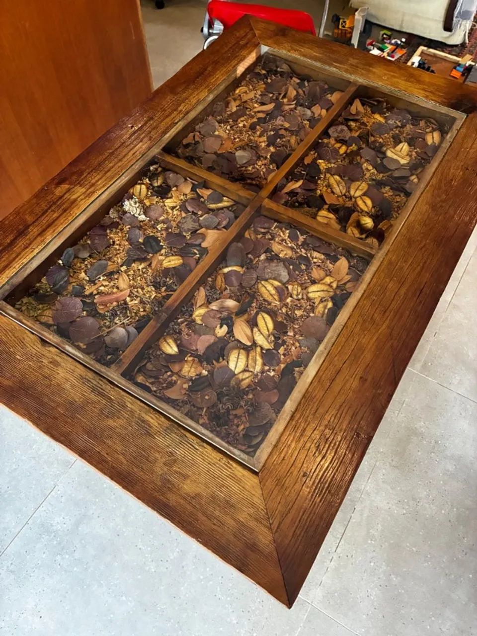 Mesa de jantar rústica em madeira maciça - Foto 3