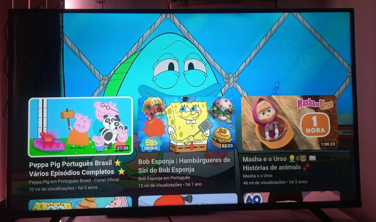 telão smart tv Android impecável tcl 50 4k perfeita.  - Foto 4