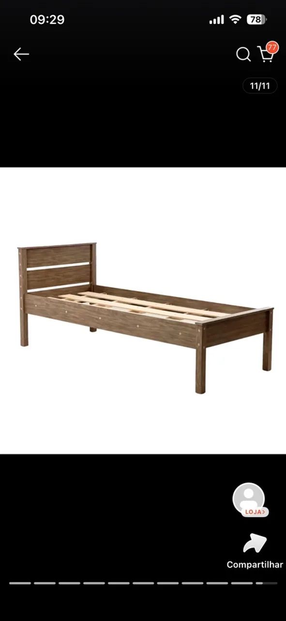 Cama solteiro 
