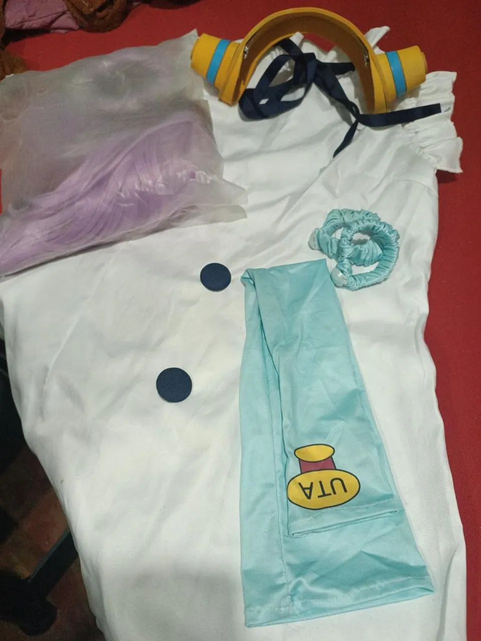 Cosplay Uta One Piece Film Red + Peruca e Acessórios - Foto 2