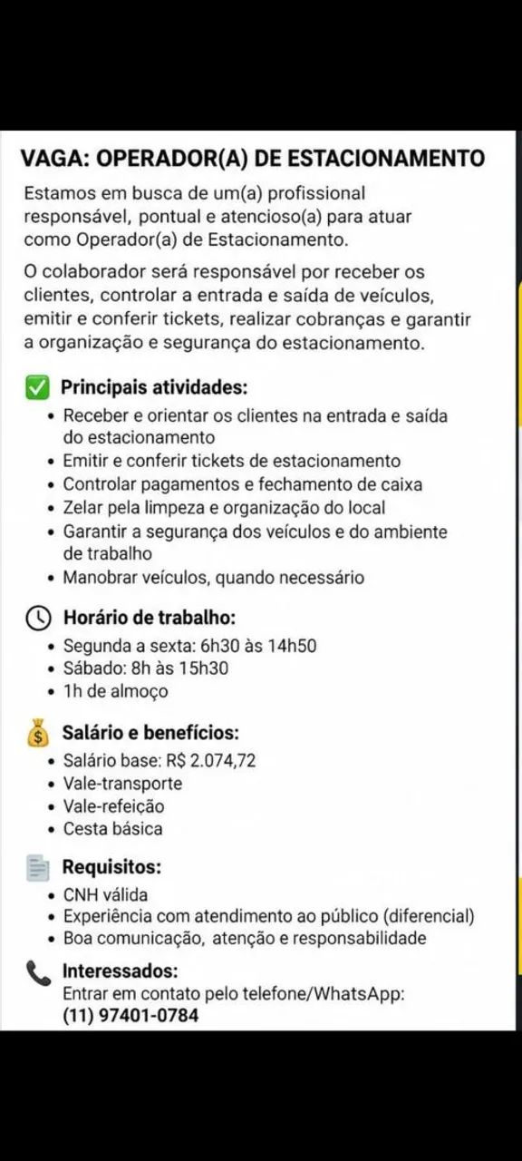 Operador de Estacionamento,  centro-Santo André  - Foto 2