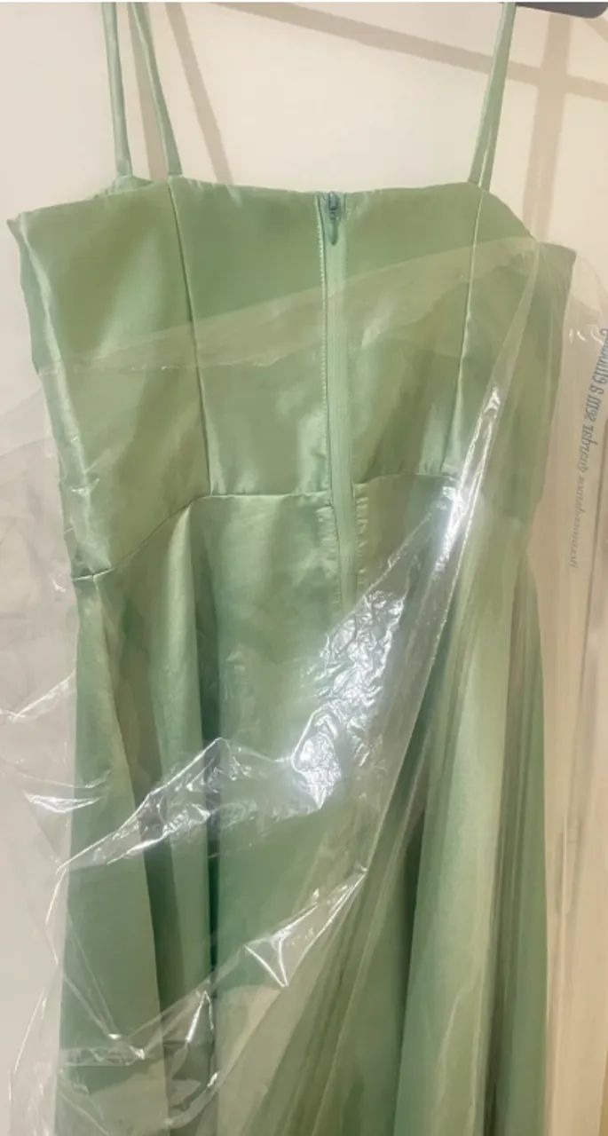 vestido longo koji store verde menta p - Foto 3