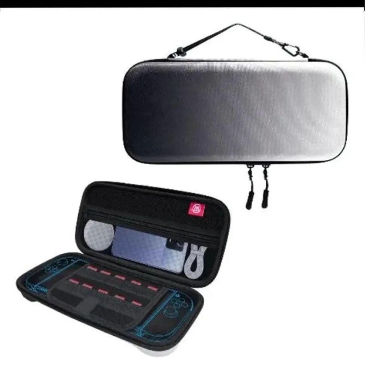 Case de Nintendo switch 2 - bicolor + película de vidro - Foto 4