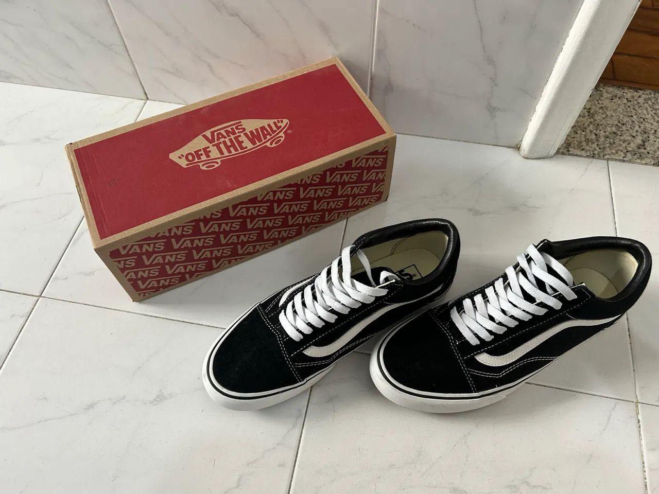 Usado 1x - Tênis Vans Old School Preto e Branco - Foto 4