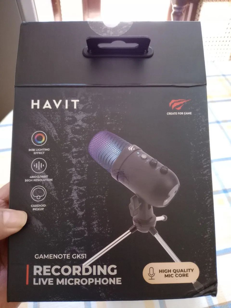 Microfone Condensador RGB Havit - Foto 4