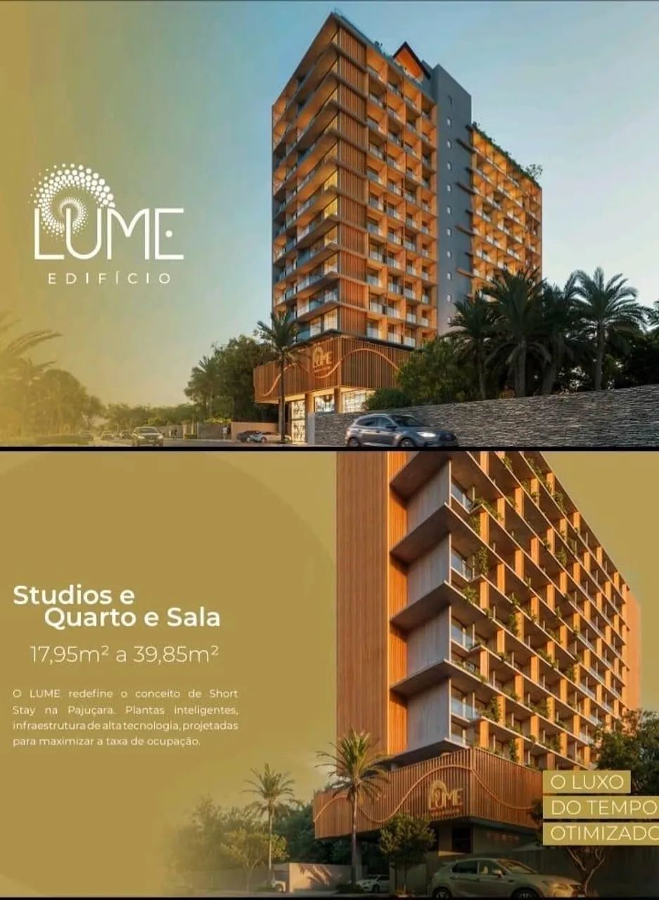 Lançamento LUME Edifício Studio e quarto e sala na 2° quadra da Pajuçara. - Foto 3