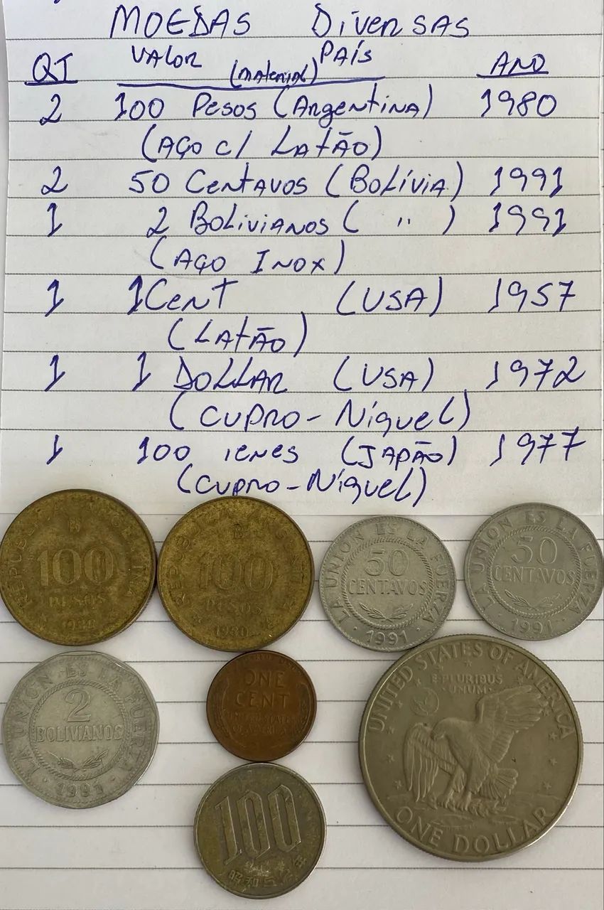 Cédulas e moedas antigas  - Foto 5