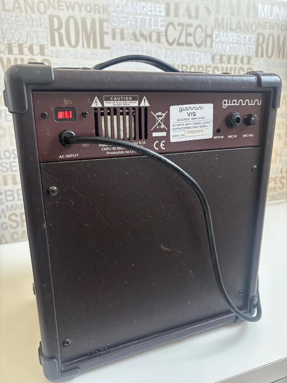 Caixa Amplificada Gianini V15 Para Violão - Foto 4