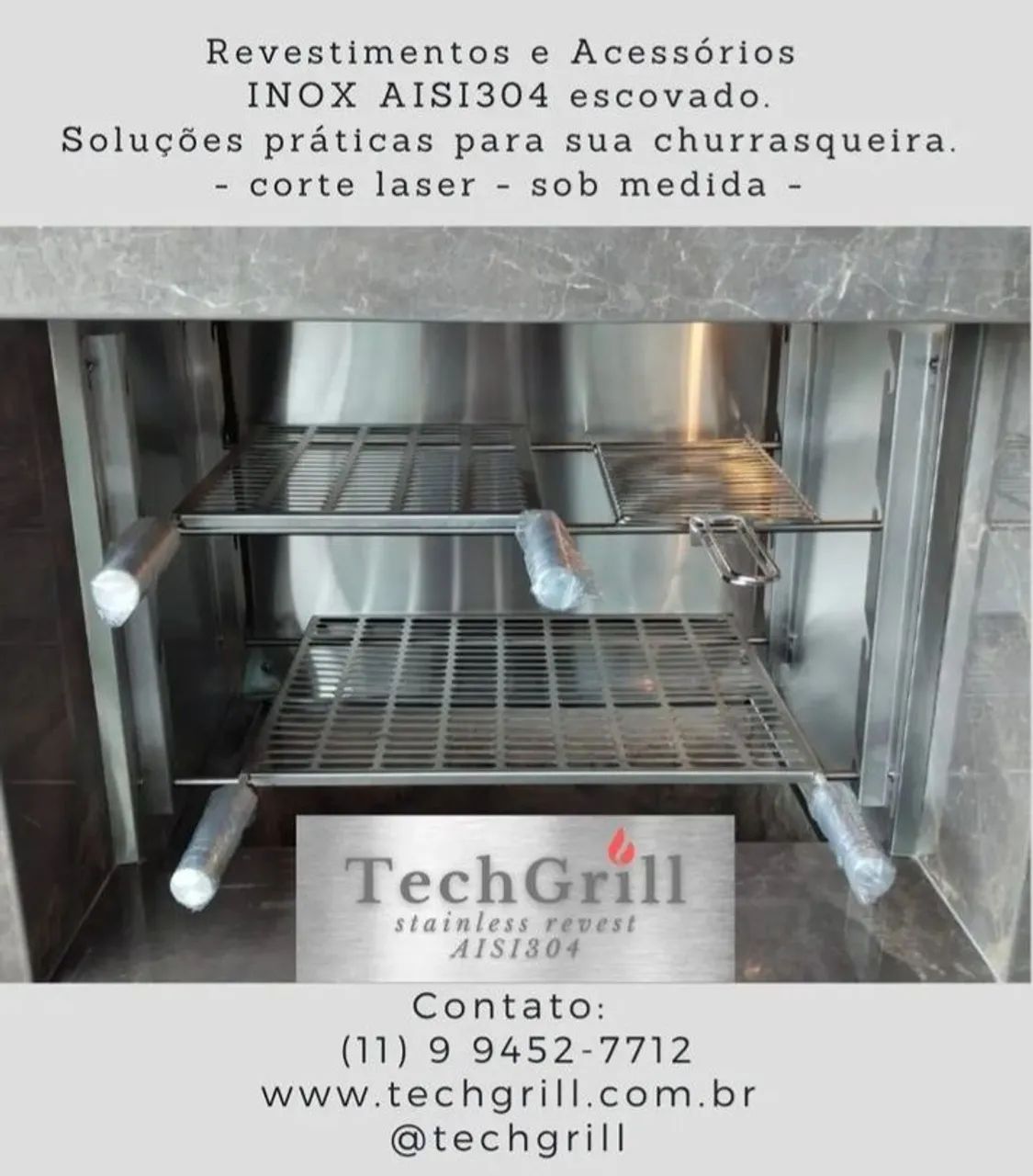 Grelha para churrasco moeda ou oval 30x40 - Foto 2