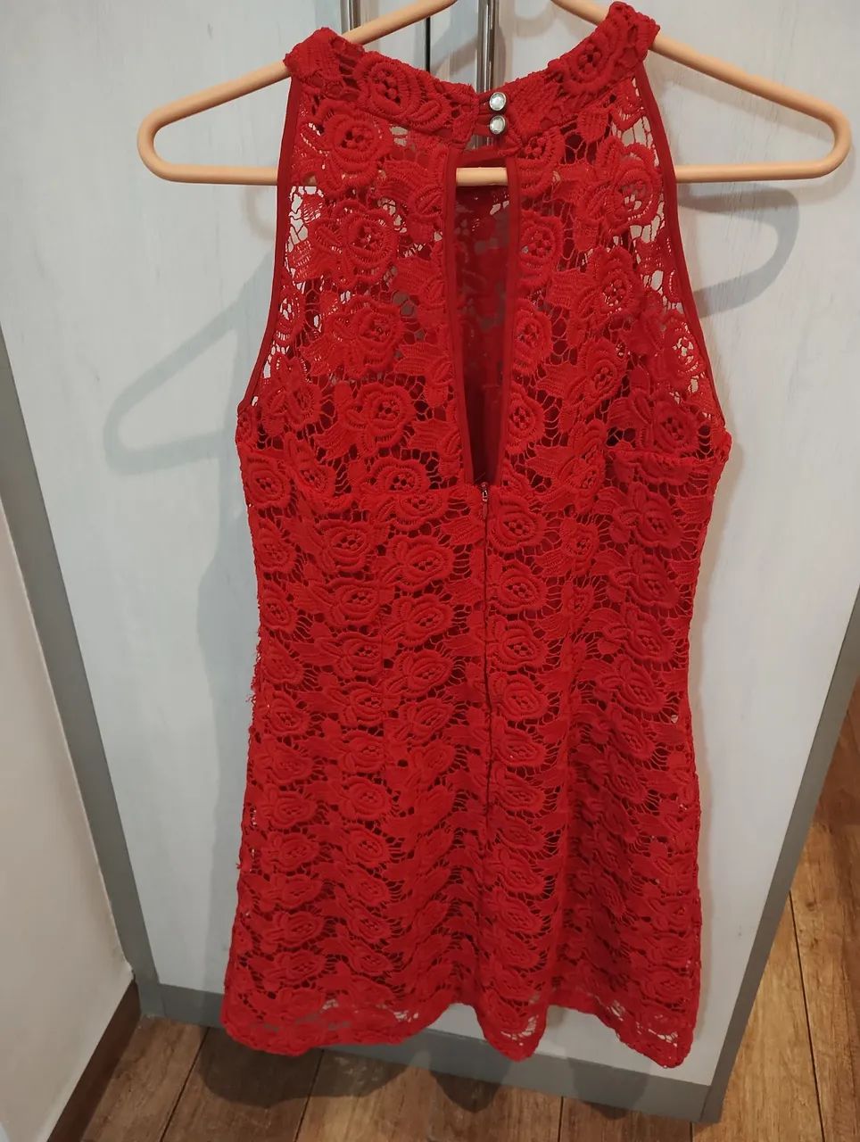Vestido vermelho renda Tam M  - Foto 2