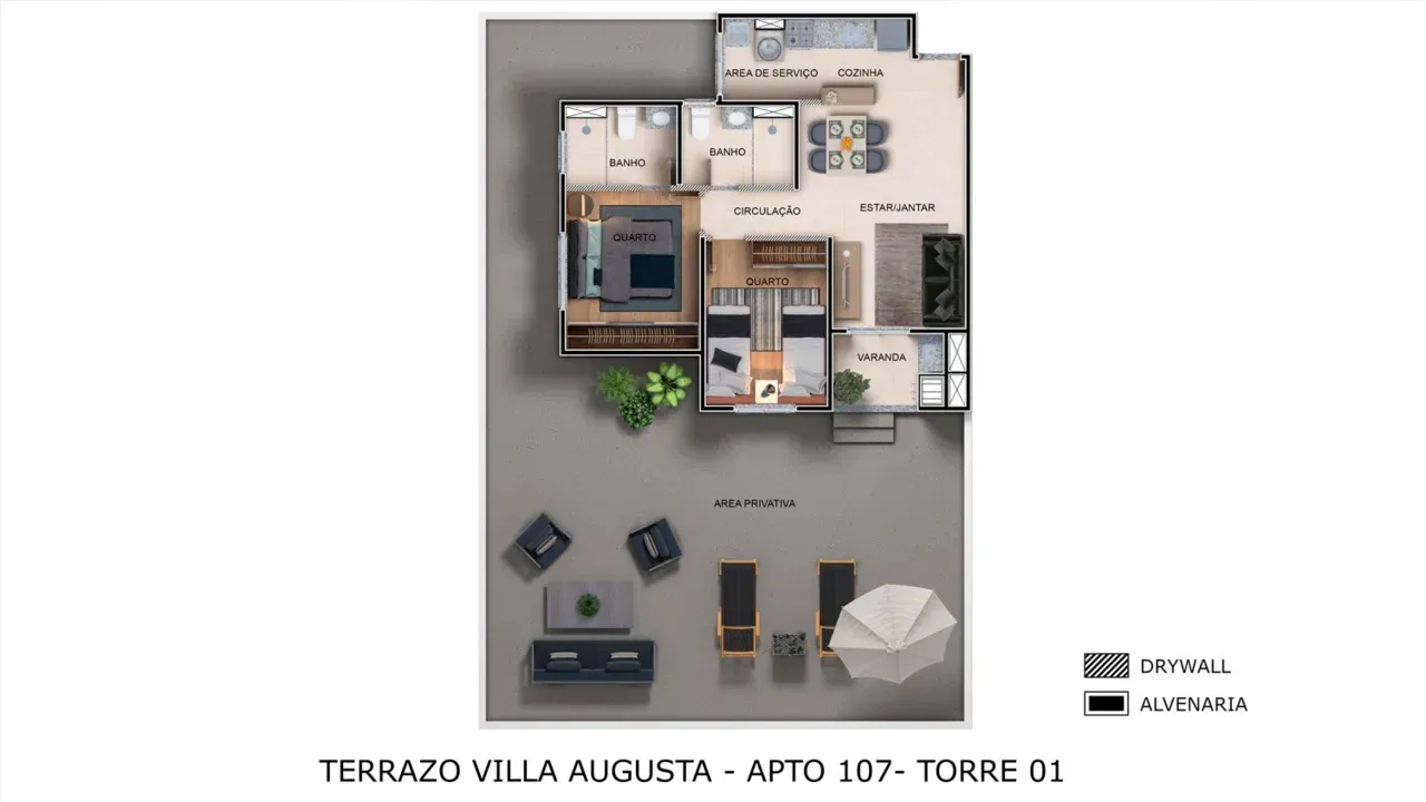 PLANTA 51m²
