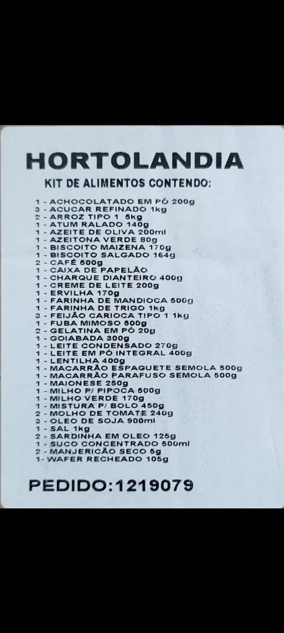 Cesta básica  - Foto 2