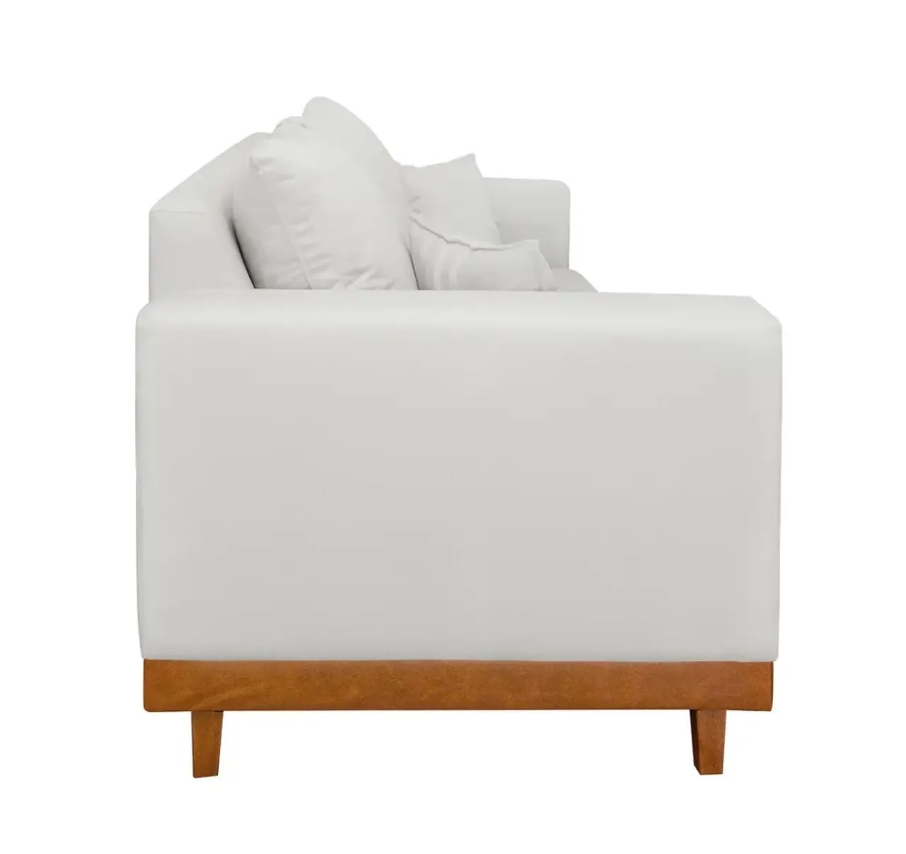 Sofá 3 lugares linho off white - Foto 2