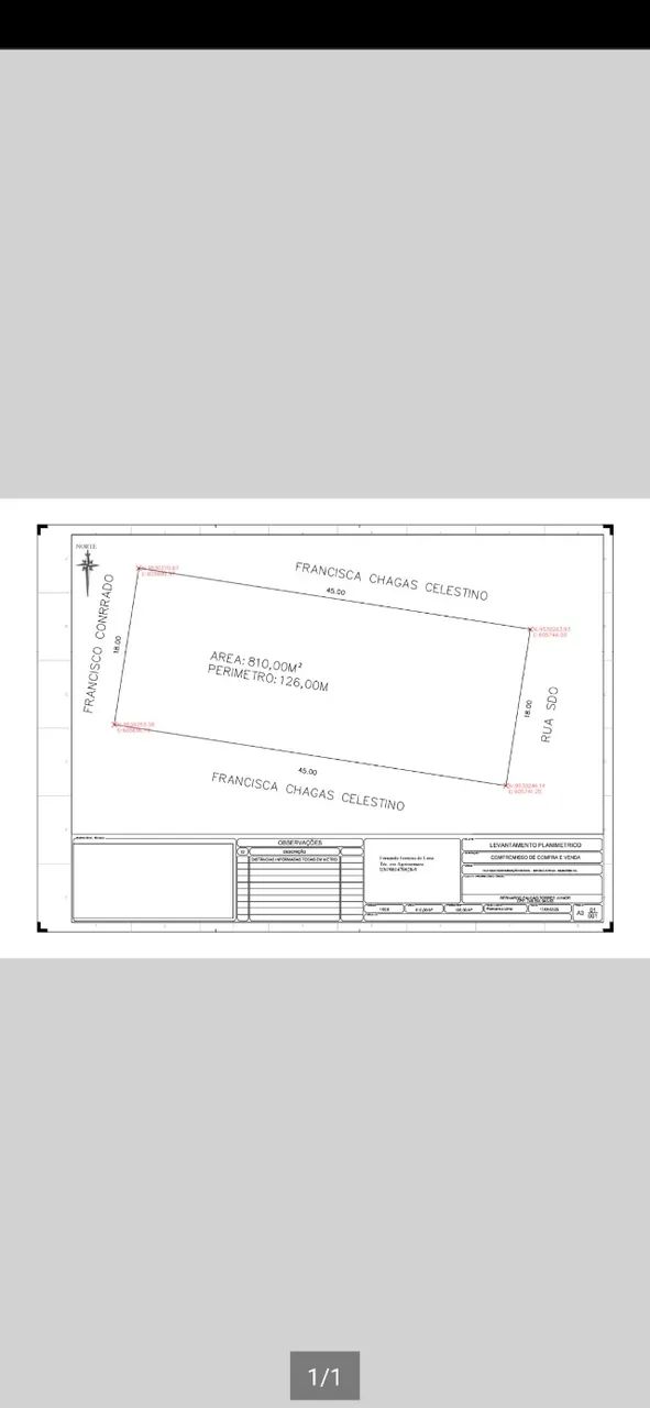 LOTE 18X45 - SUCATINGA - BEBERIBE/CE