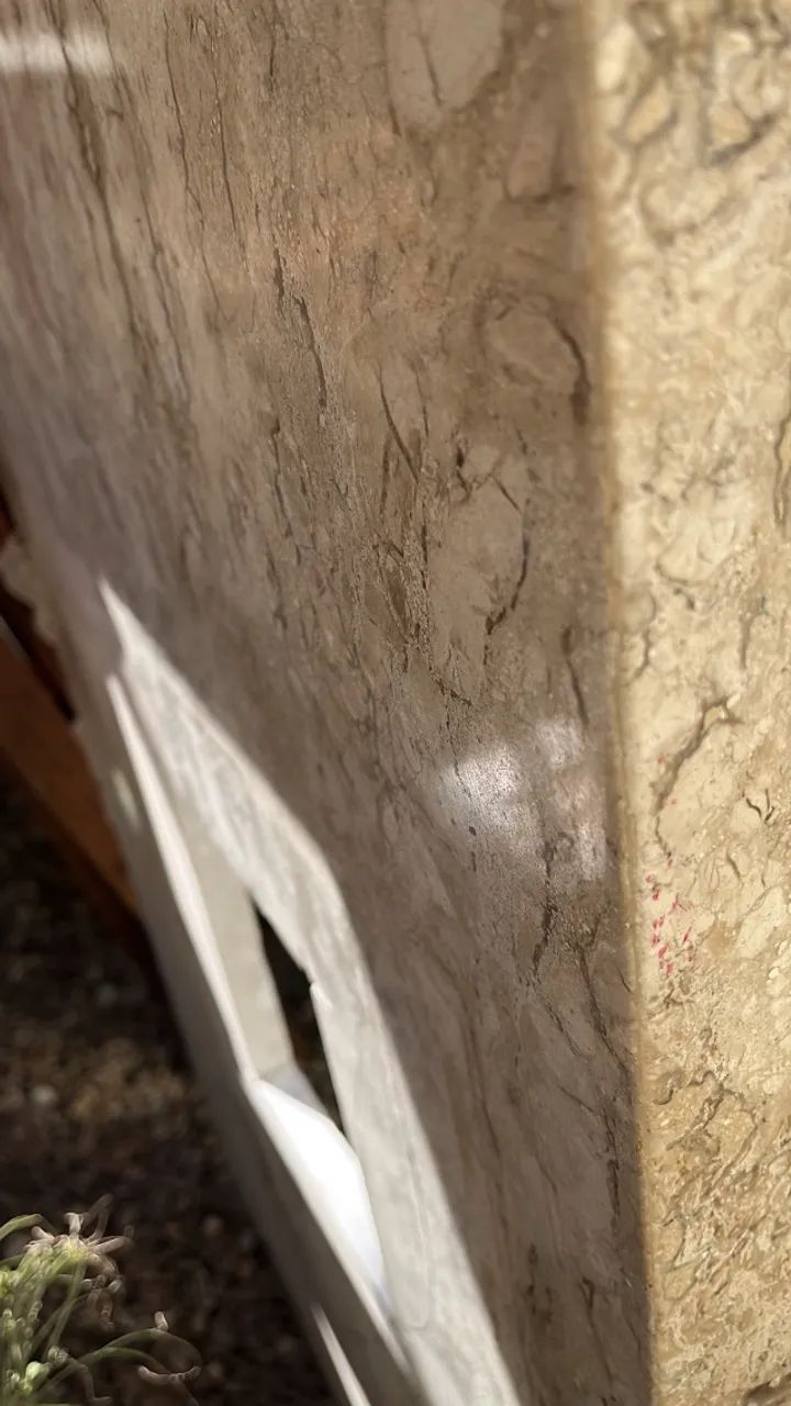 Bancada pia e balcão em Mdf no tampo travertine Cuba quadrada - Foto 4