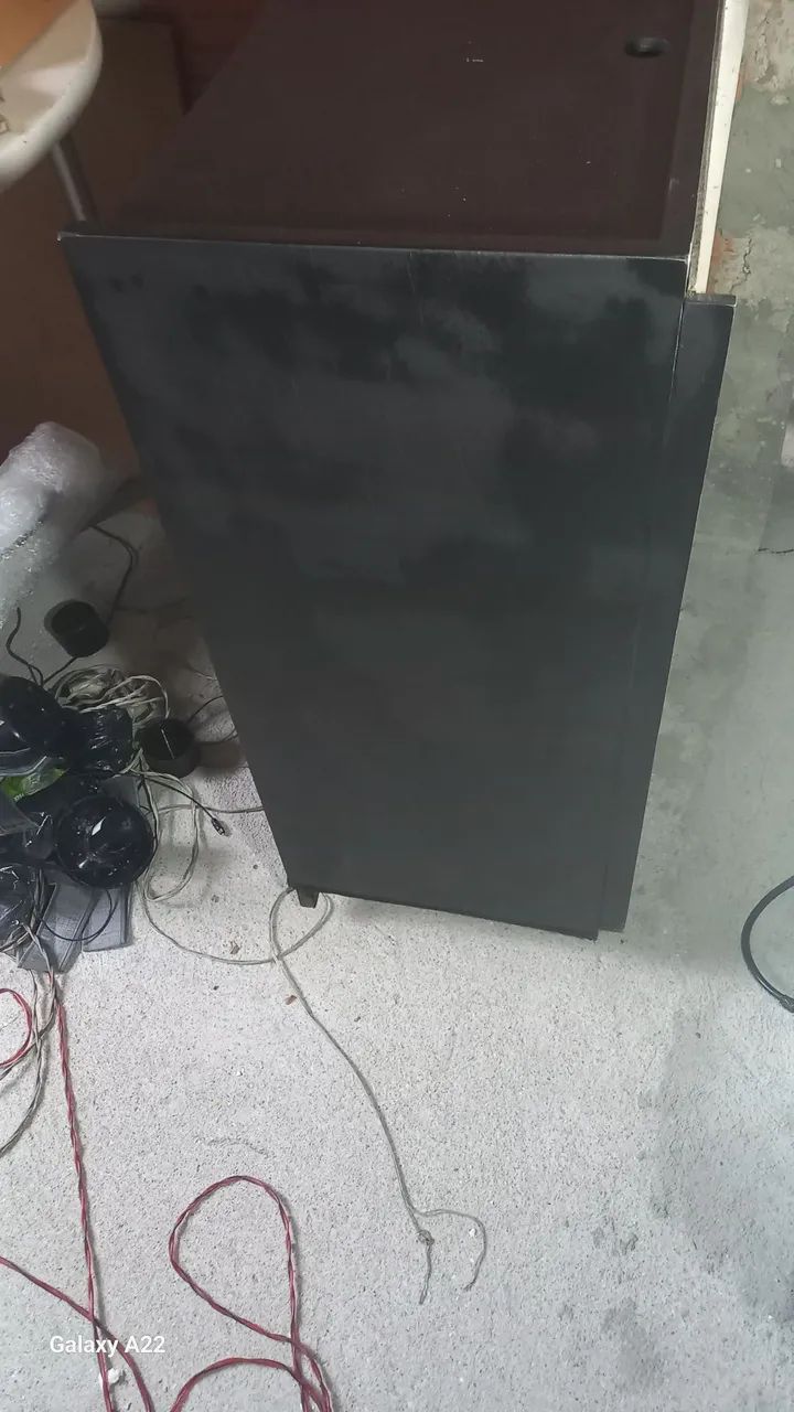 Rack para som em madeira e rodinhas - Foto 3
