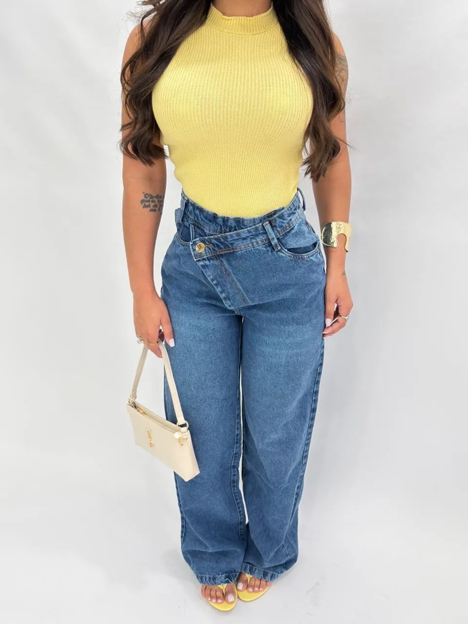 Calça Jeans Cós Destacado Blessmih - Foto 2