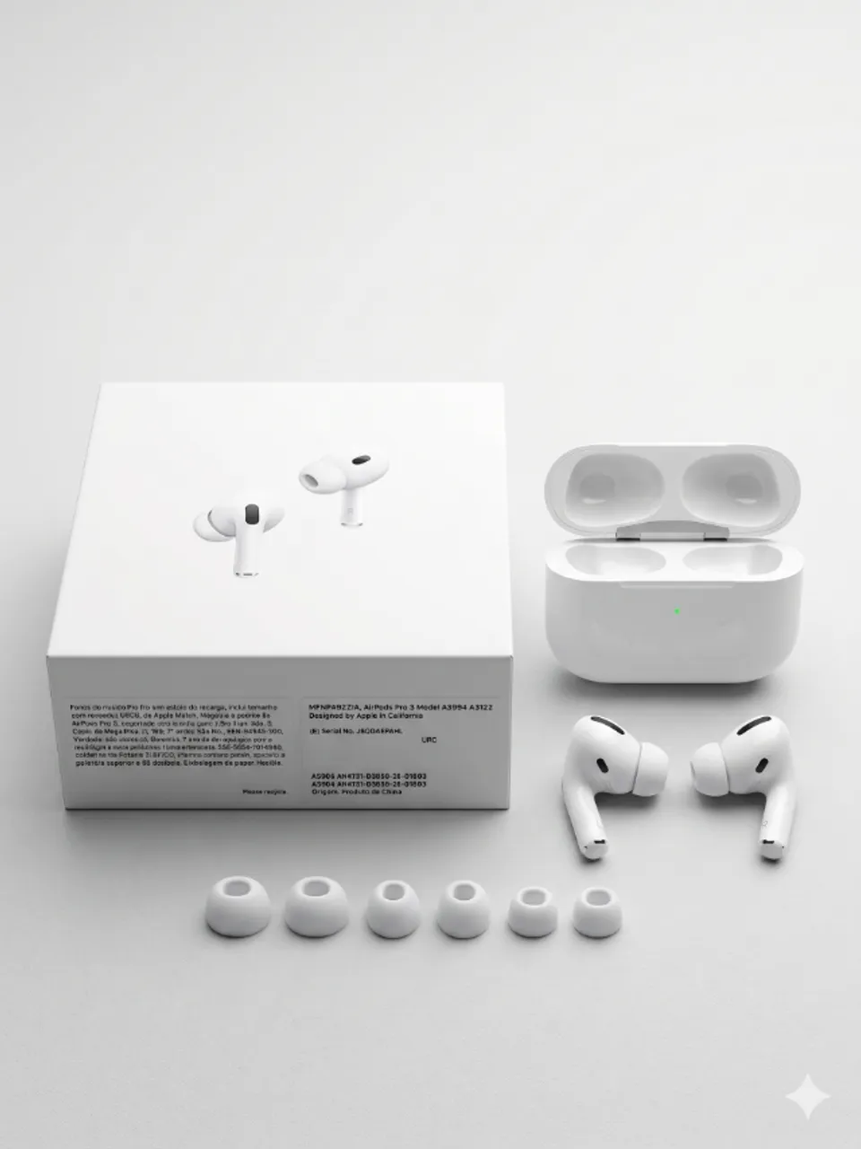 Apple AirPods 4 com Cancelamento Ativo de Ruído (ANC) MXP63LL/A