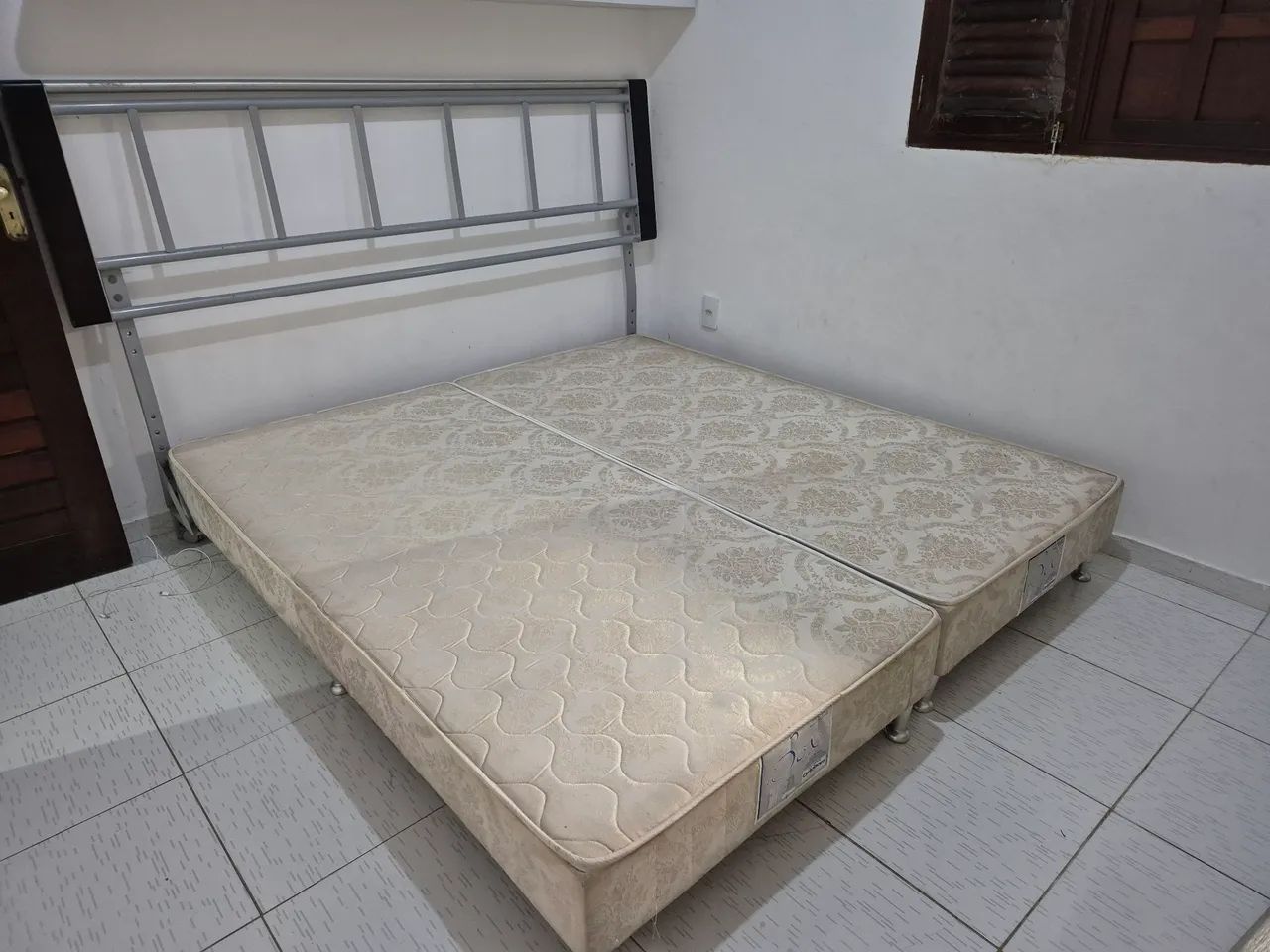 Cama Box Queen 2mx 2m com Cabeceira Estofada - Ótimo Custo-Benefício - Foto 2