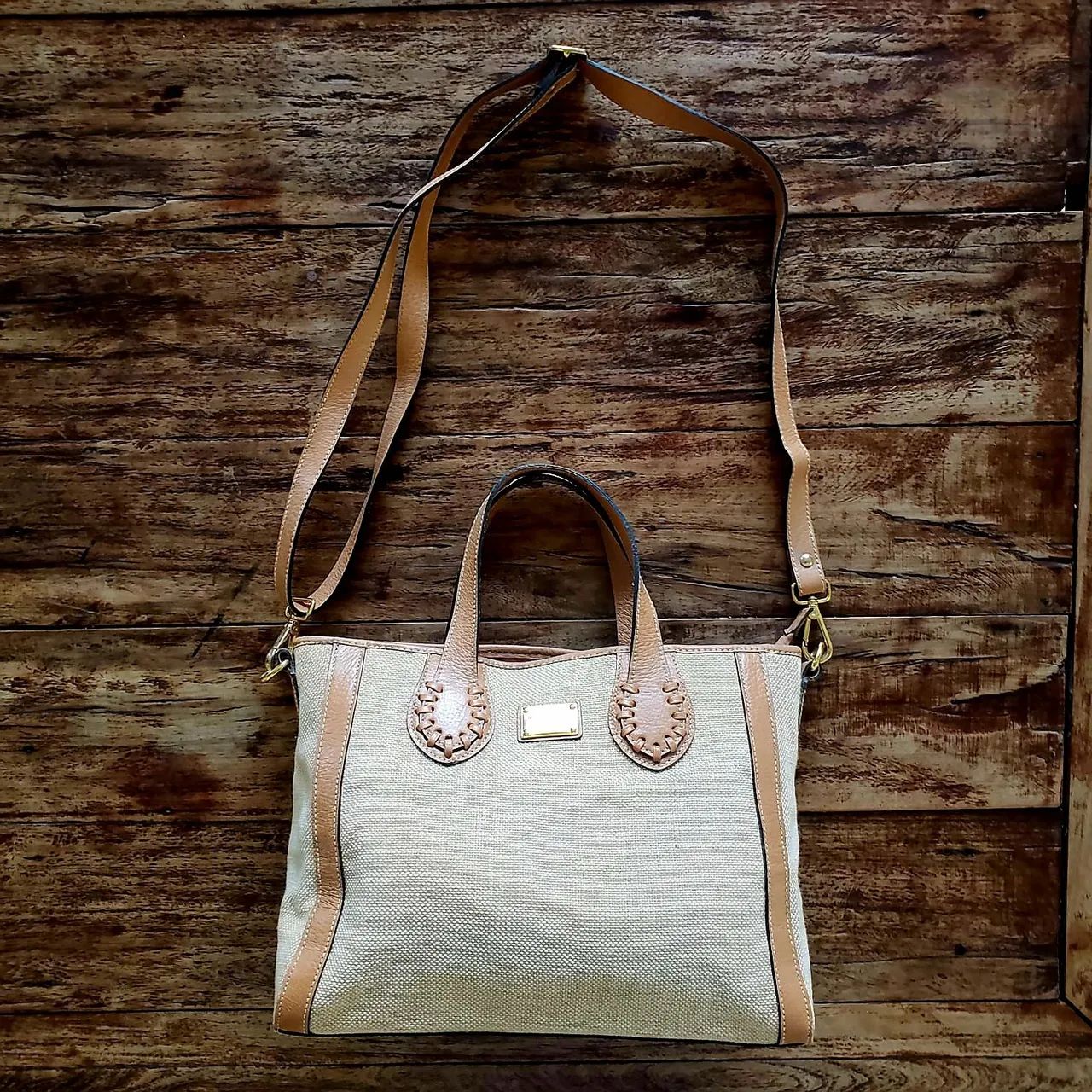 Bolsa smartbag em couro e ráfia  - Foto 2