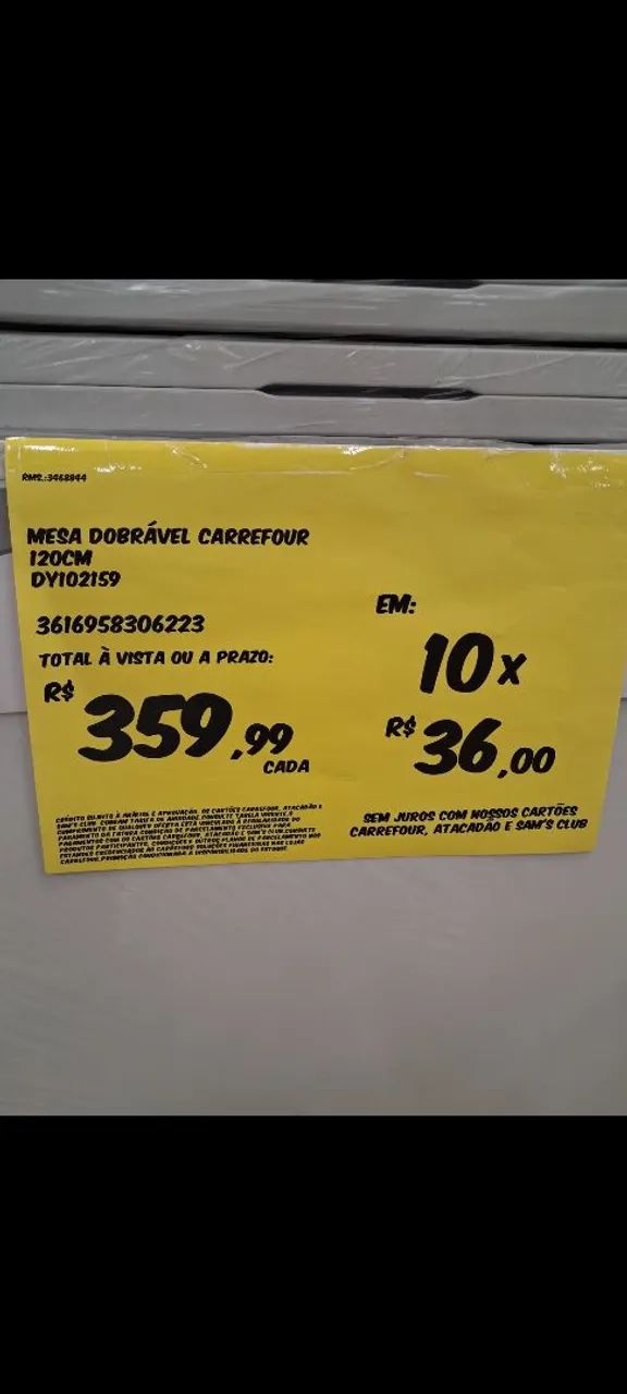 MESA DOBRÁVEL 1,80 MT - Foto 3