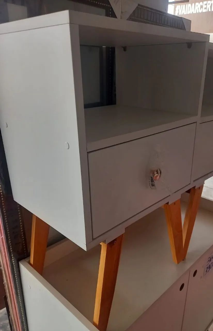 MESA DE CABECEIRA RETRÔ 100% MDF - Foto 2