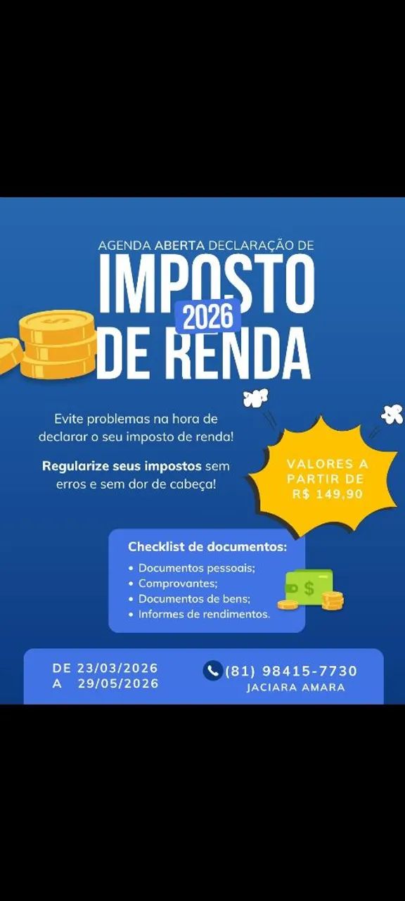 Imposto de renda 2026 - Foto 2