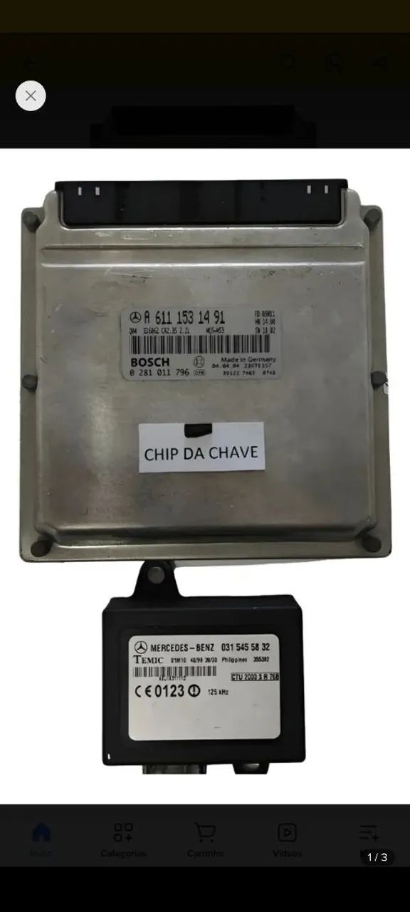 Central chip e cold da Sprinter 313 