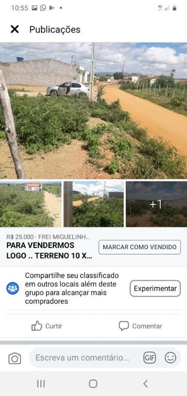 Vendo Terreno Lagoa João Carlos 25 mil