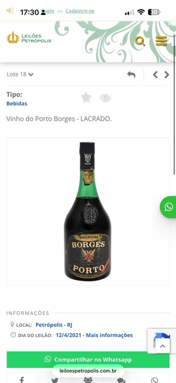 Vinho do porto antigo LACRADO - Foto 2