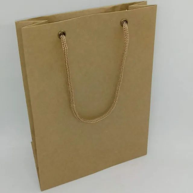 Bolsa , Sacola Kraft para Festas - 23 x 17 x 7 kit com 100 unidades