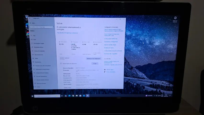 Computador HP All In One Omni 220, 16GB RAM, Full HD e Com Teclado e Mouse - Foto 3