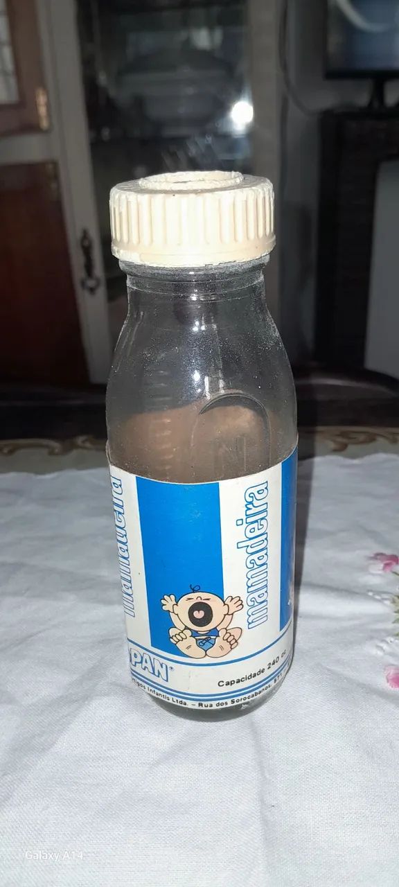 Mamadeira antiga de vidro 