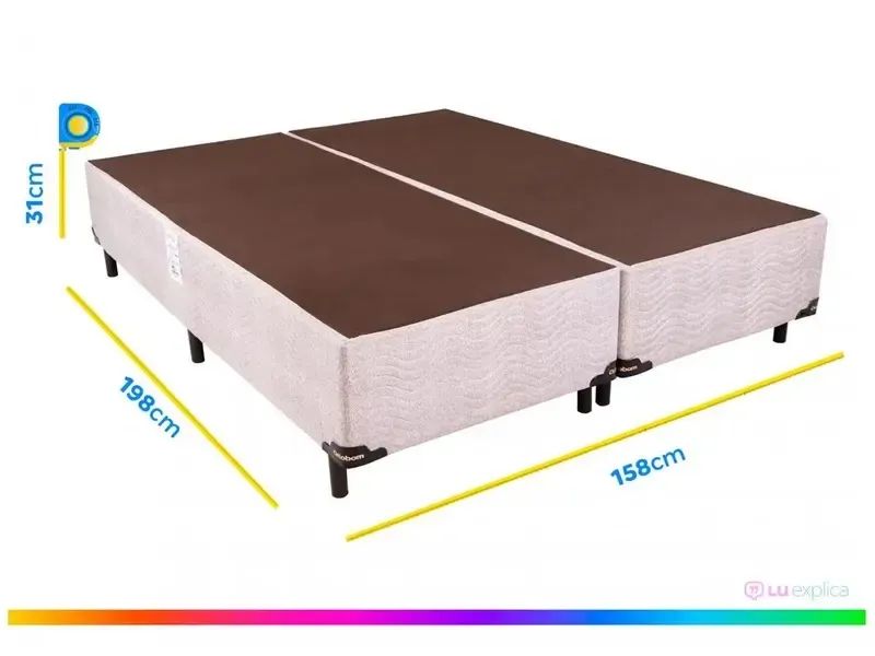 Cama Box Queen (Box + Colchão) Ortobom  - Foto 3