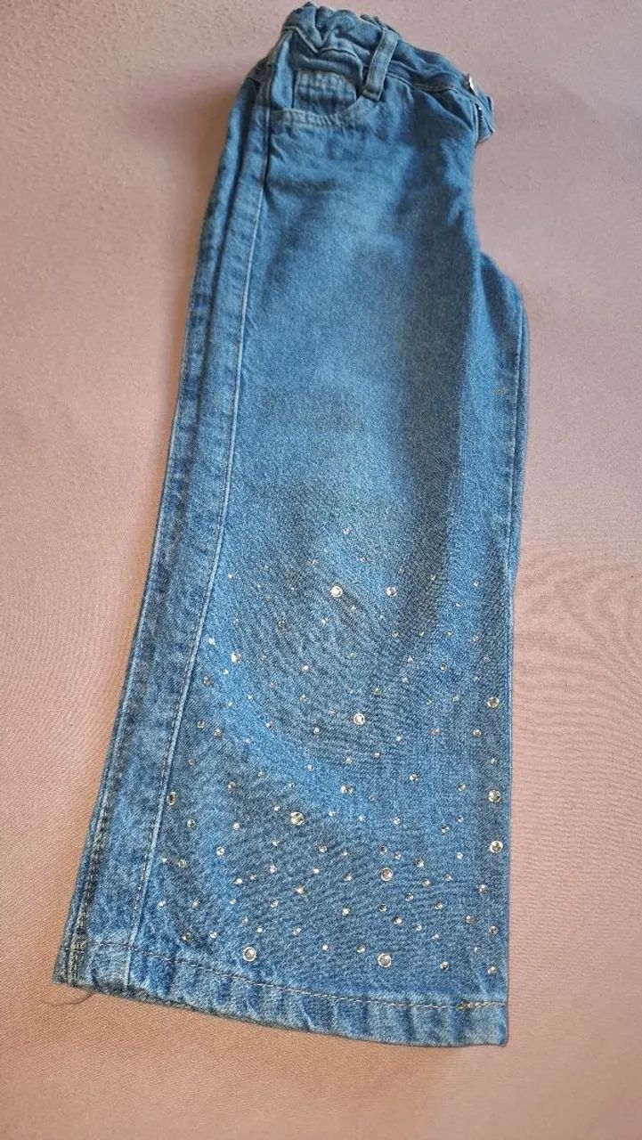 Calça jeans feminina infantil  - Foto 3