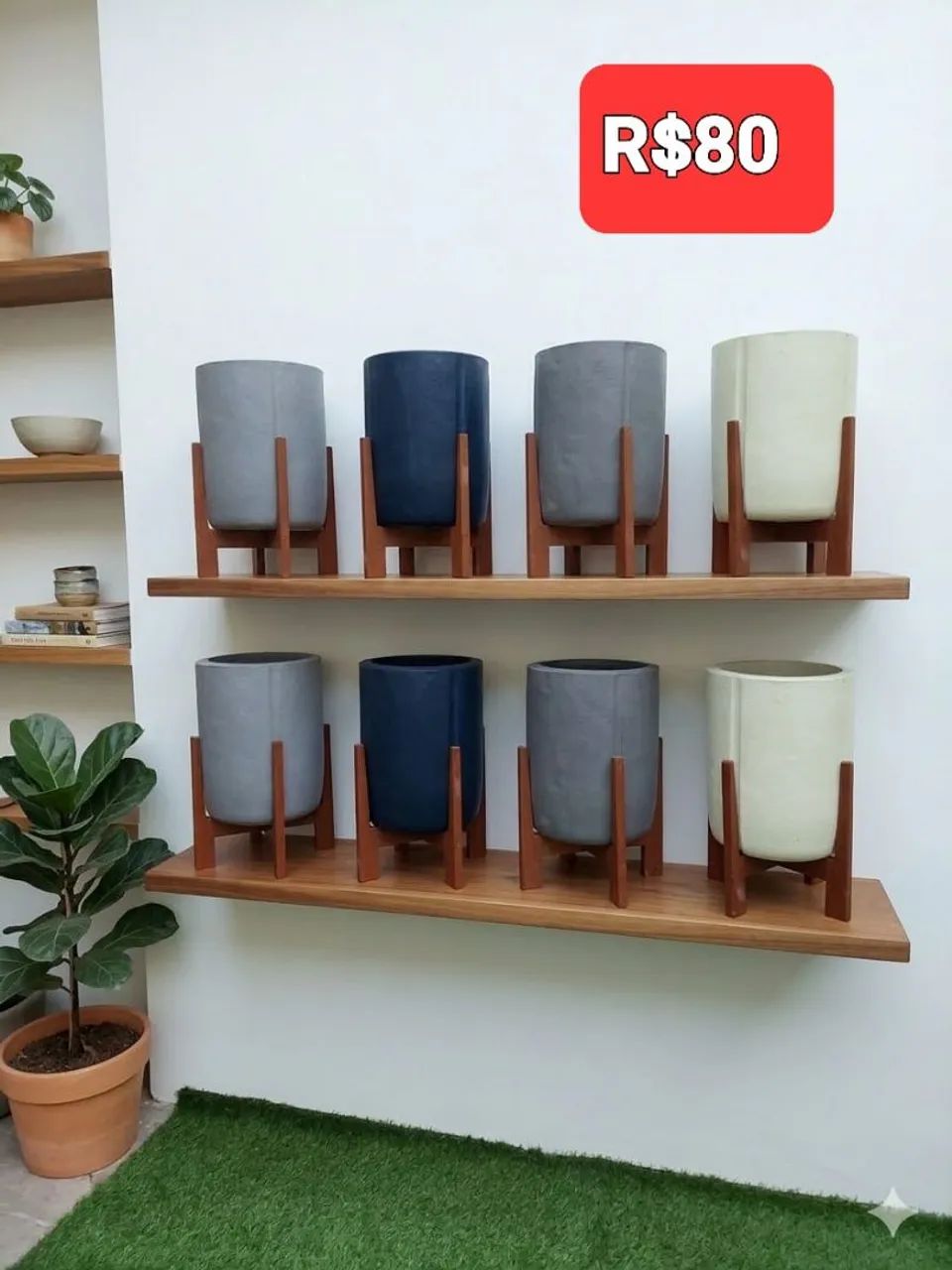 Jarros vasos R$80