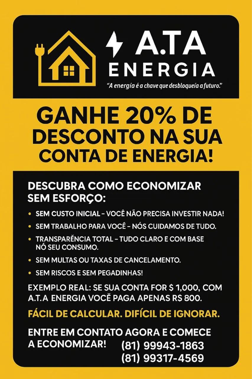 Ganhe 20% de desconto na sua conta de energia! - Foto 4