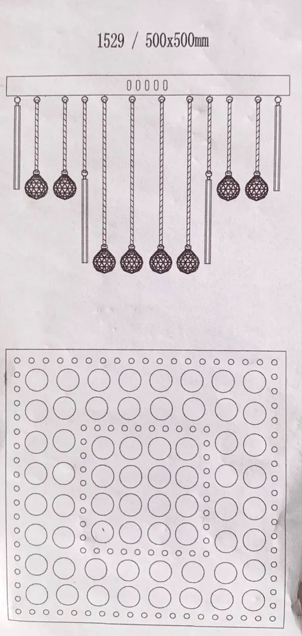 Lustre Diamante dourado - Foto 3