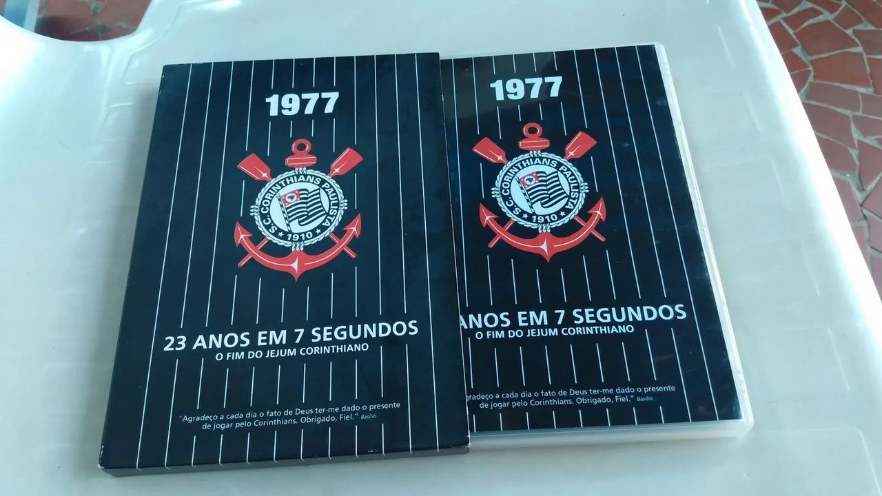 DVD original Corinthians 1977 o fim do jejum. 