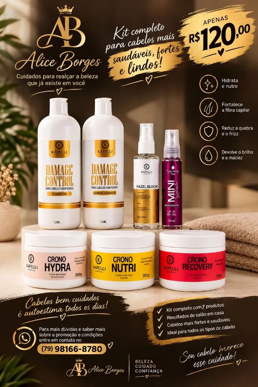 Kit cronograma capilar (Completo)
